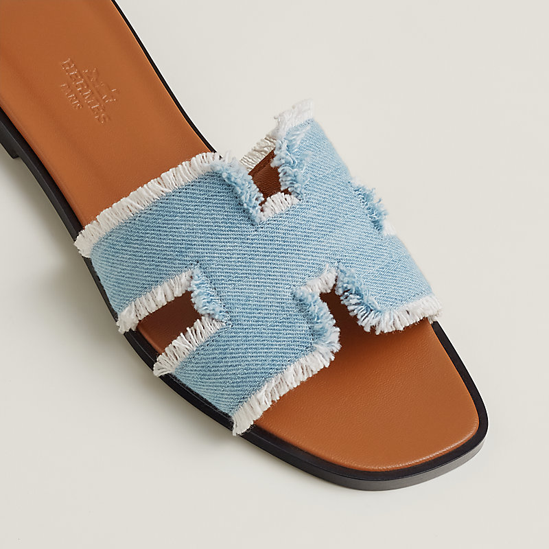 Hermes best sale sandals blue